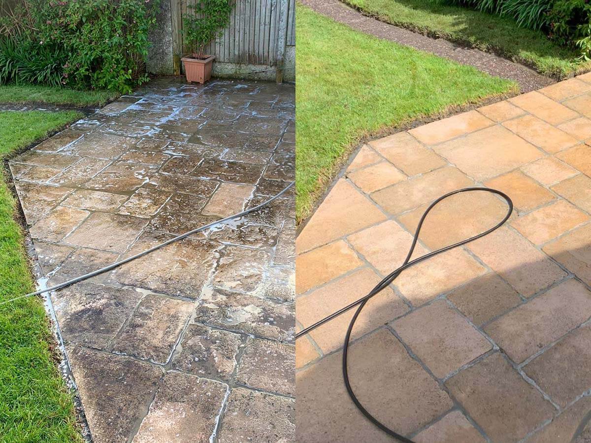 Power washing in Rathfarnham before and after